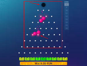 Spaander die door pinnen valt 